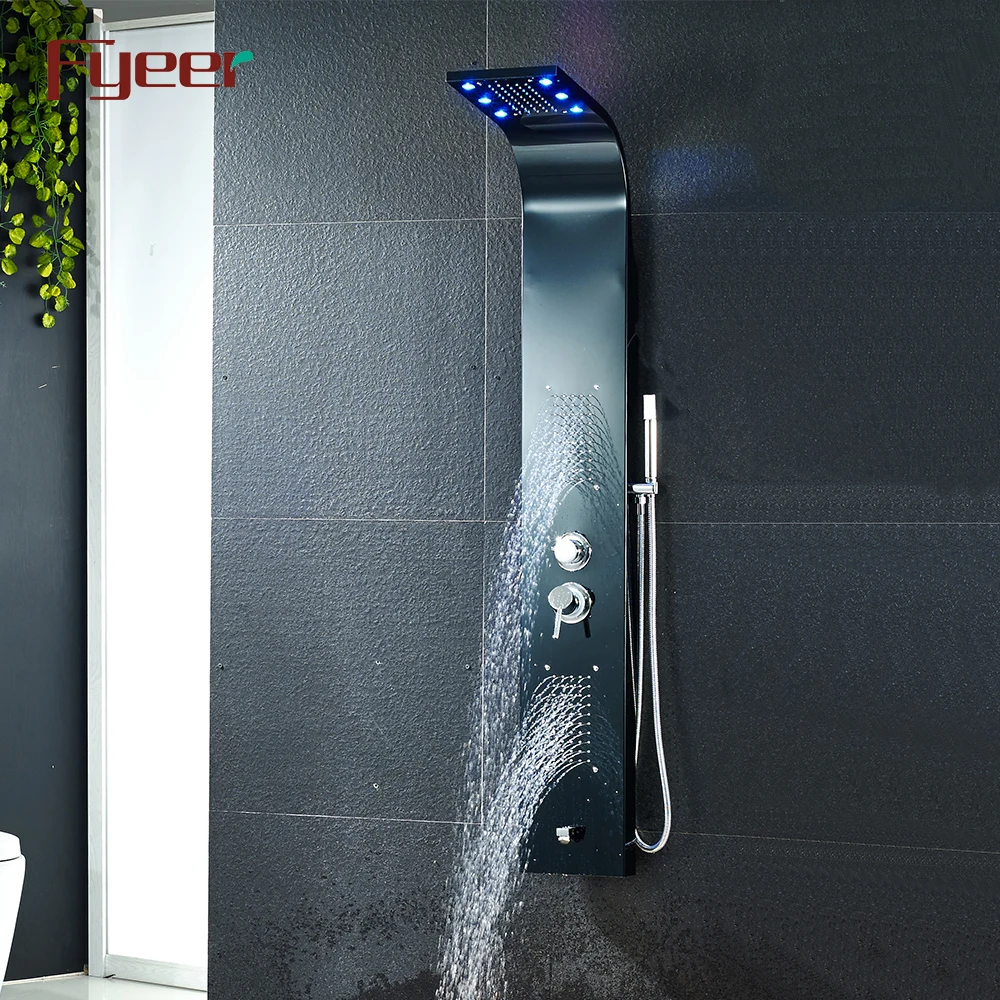 Fyeer 2018 New Wall Shower Panel With Led Lights Buy Wholesale Shower