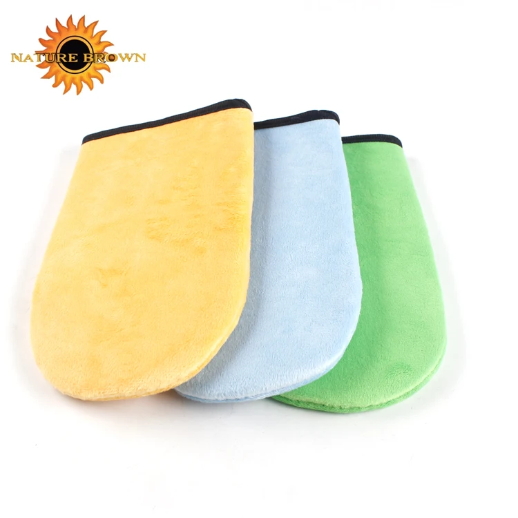 
Double side velour comfortable self tanning mitt 