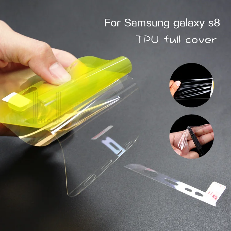 

Easy to Install hd clear smooth feel soft full cover s8 tpu screen protector film for Samsung Galaxy S8