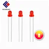 good quality 3mm 5mm long pins red color diffused led diode with RoHS CE certificate for equipment indicators