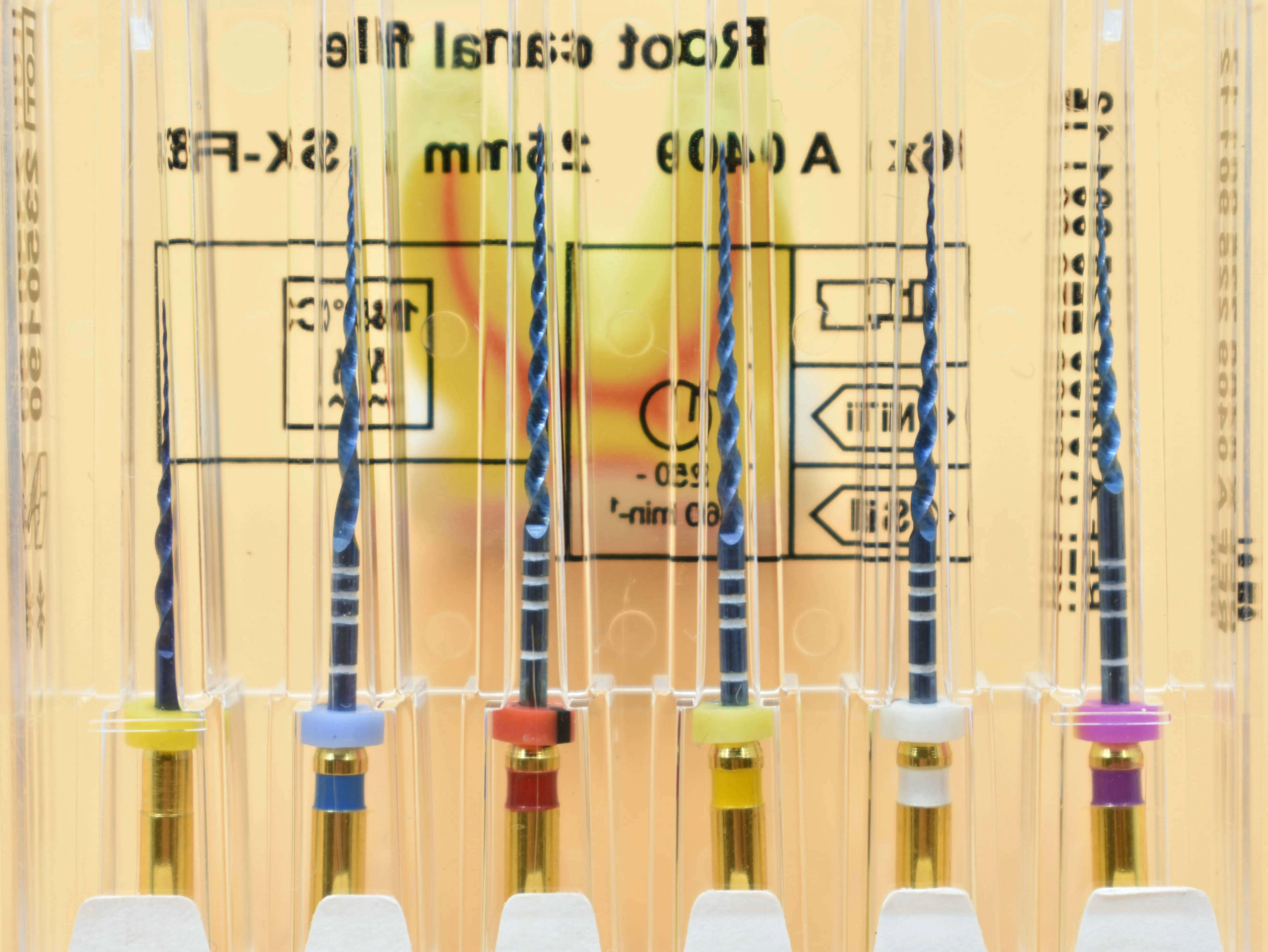 
Dental files super file engine blue rotary files 25MM SX-F3 heat actication root canal files 