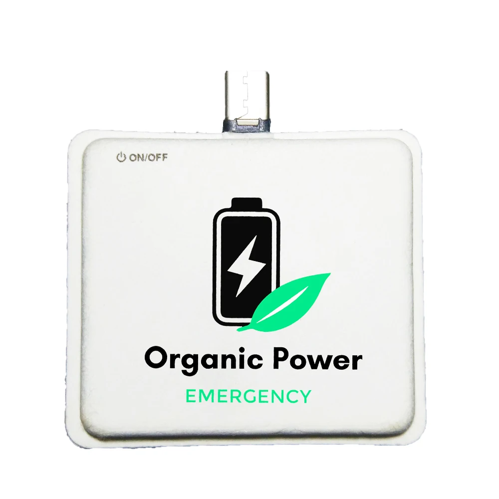 Paper one use charger Pass CE disposable charger 3000mah power bank