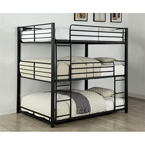 cheap triple bunk beds with mattresses