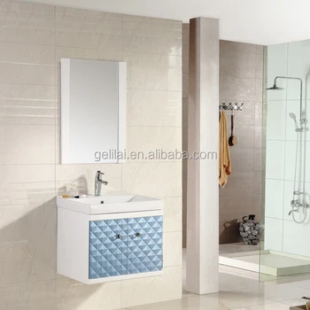 Foshan Modern Design Bathroom Cabinet Basin Pvc Material Ceramic