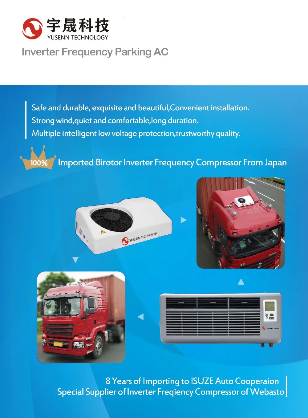 Aftermarket Split Car Air Conditioning System For Tractors Trucks And