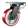 High quality swivel casters heavy duty truckle locking caster wheels with brake