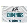 High quality 68D outdoor Polyester 3x5 Philadelphia hawks club football flag