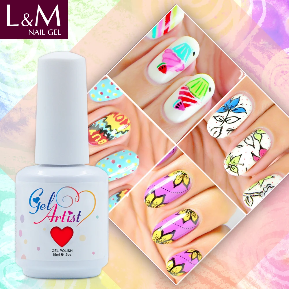 

L&M Wholesale Soak off uv gel nail polish 128 colors from china