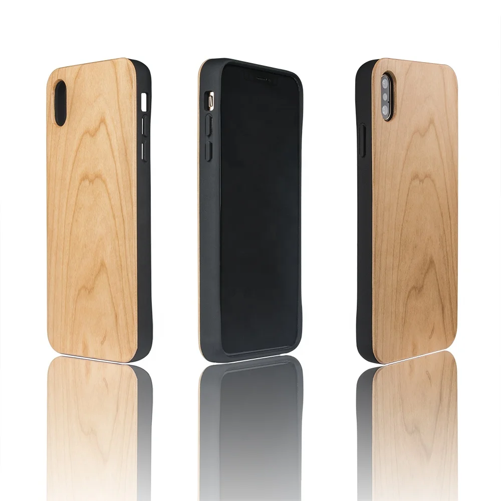 

wholesale blank tpu wood phone case for iphone X