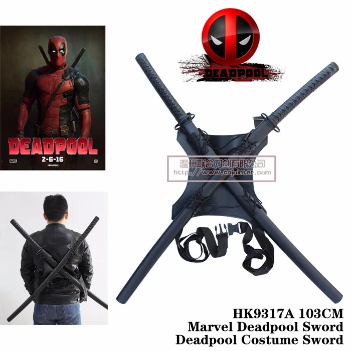 Official Deadpool Weapon Set Ninja Sword Sias Knives Costume Toy Marvel Cosplay