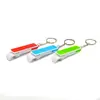 Portable Pocket Tools Bottle Opener LED Keychain flashlight with mobile phone support