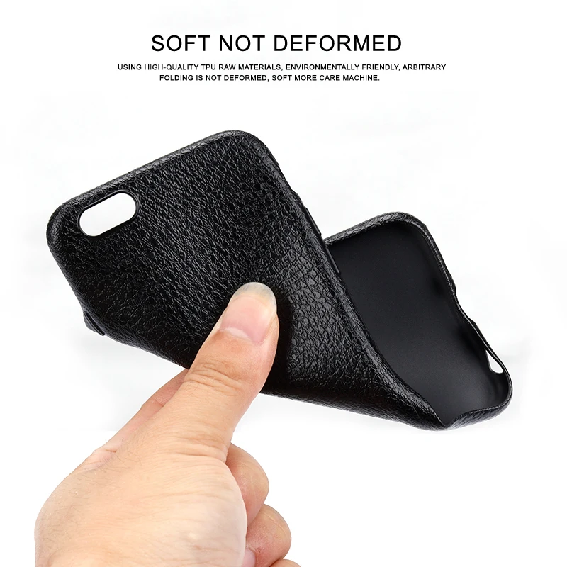 
Best quality tpu litchi grain mobile back cover for iphone 6 case we accepting dropship 