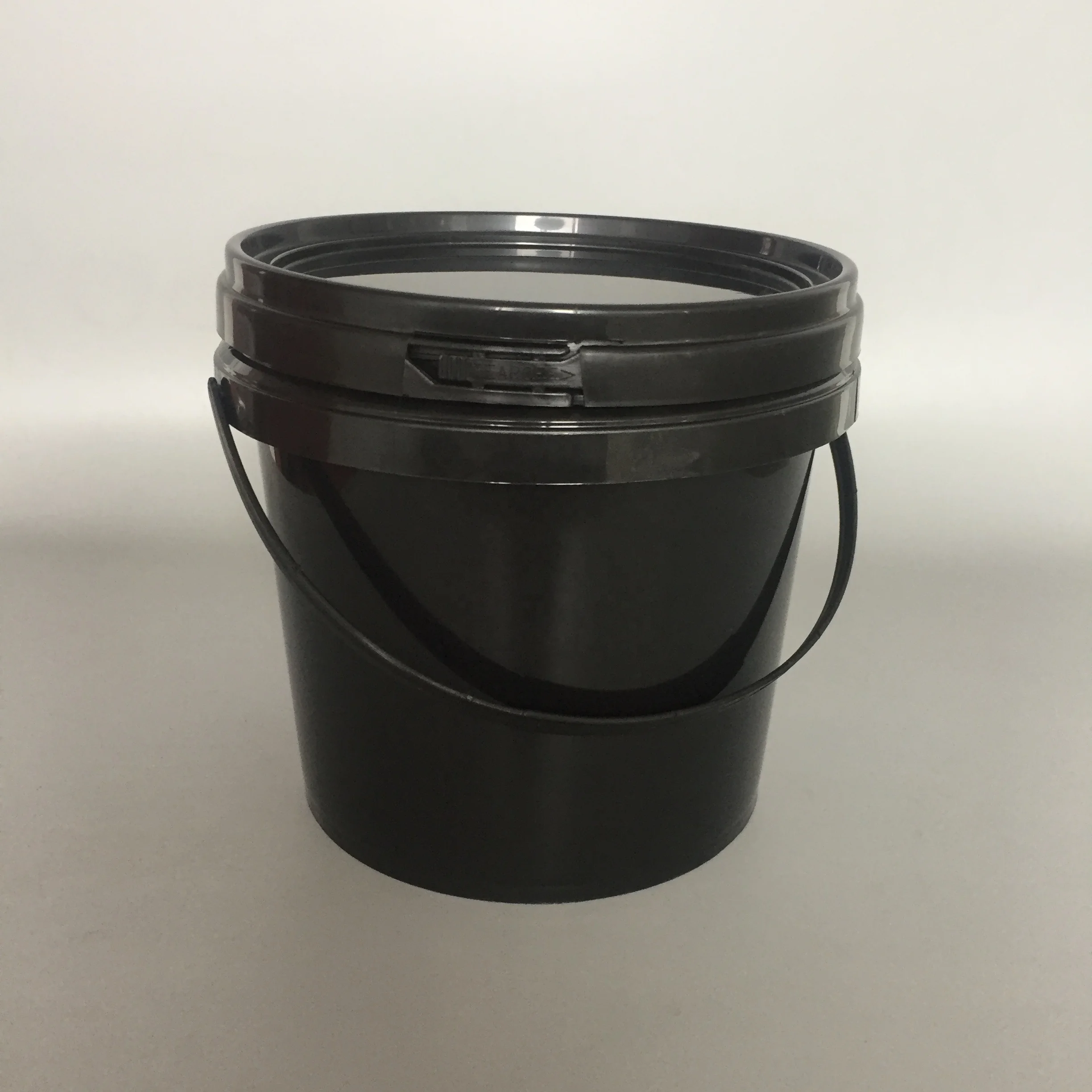 Plastic Bucket 1 Galllon Food Containers With Lid Black Buy Plastic