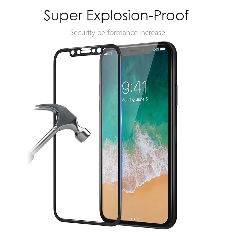 

9H 2.5D Explosion Proof Tempered Glass phone for iPhone 8 Screen Protector