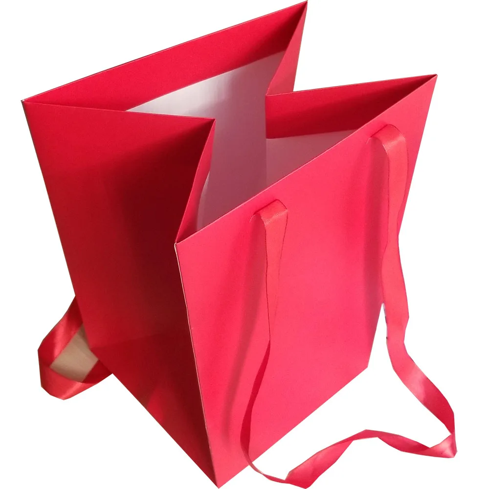 Japanese Folding Paper Bag With Ribbon Handle Buy Japanese Folding