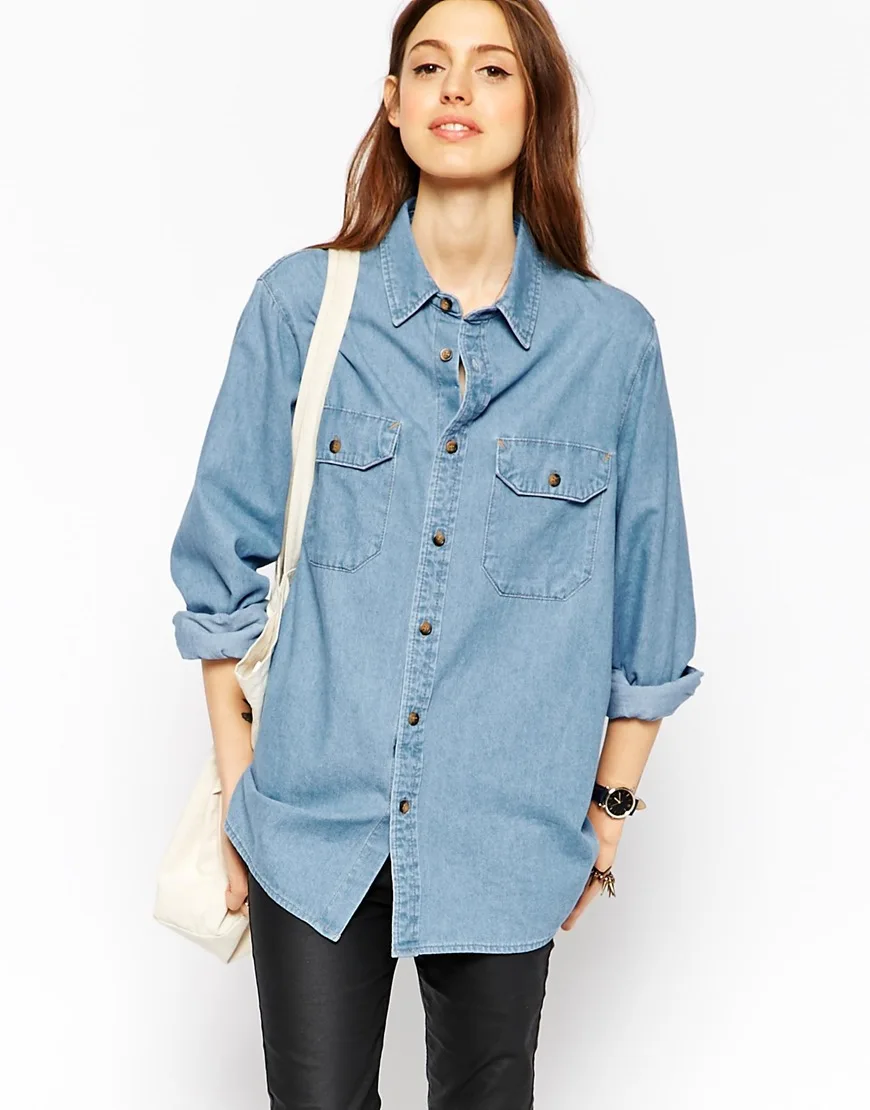 Джинсовые рубашки большие размеры. Monsoon рубашка джинсовая женская. Джинсовая рубашка Maag женская. ASOS голубая рубашка женская оверсайз. ASOS Denim синяя выбеленная джинсовая рубашка с Oversize-рукавами.