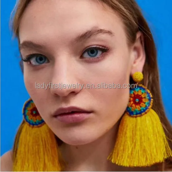 

14139 Dvacaman fashion 2018 Creative personality tassel earring Christmas, Valentine's day for women jewelry, Picture