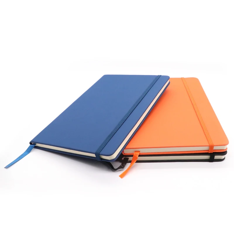 

Custom A5 Hardcover Pu Leather Notebook With Elastic Band