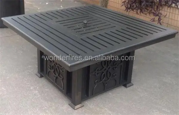 Square Outdoor Gas Garden Fire Pit Buy Gas Garden Fire Pit