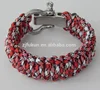 Multi Colors Climbing Rope Survival Parachute Cord Bracelets Outdoor Emergency Adjustable Buckles Paracord Bracelets