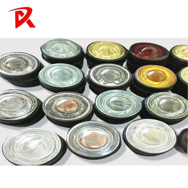 Dia 50mm Tempered Glass Cat Eye Reflective Raised Pavement Marker