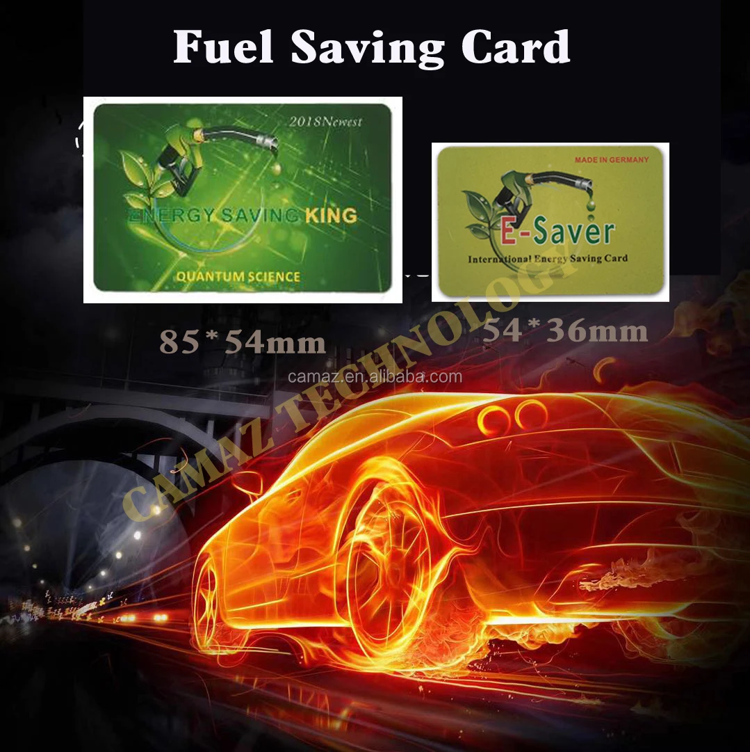 5054 negative ion fuel electricity saving energy saver card with