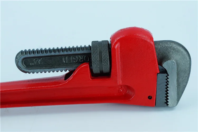 Linyi tianxing good quality heavy duty pipe wrench 8",10", 12", 14", 18", 24", 36",48"