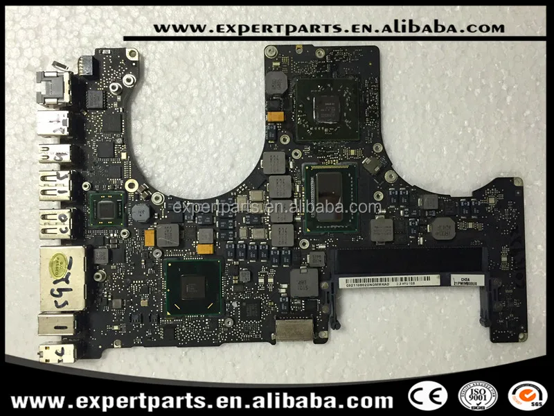 

motherboard for Macbook A1286 MD318 661-5852 820-2915-A 2.2GHz SR02S I7-2720QM CPU, main board logic board