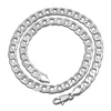 plating silver men chain 4mm silver chain necklace wholesale 16-24inch stock wholesale