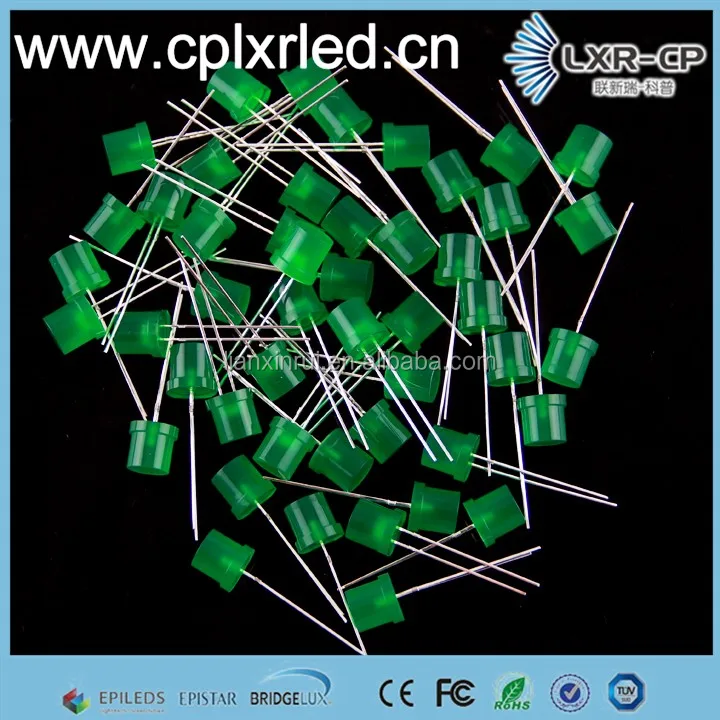 Hot sale 3000k 4000k 6000k 8000k Warm Pure Natural Cool white 5mm flat top head led chip diode