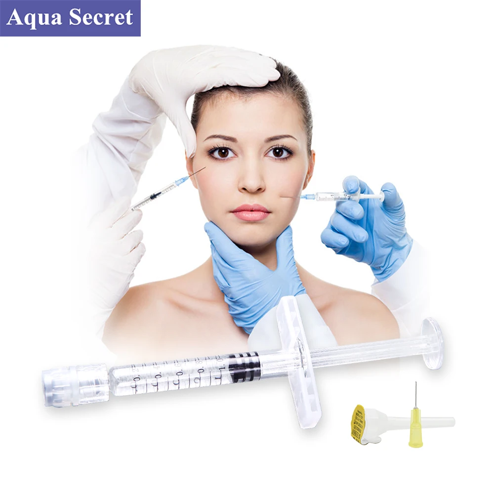 

1ml 2ml beautity products non-animal cross-linked stabilized dermal filler injection sodium hyaluronate gel, White