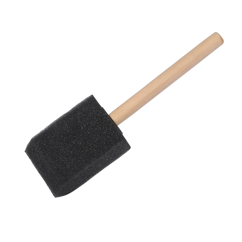
wooden handle sponge paint brush for children 