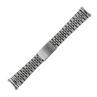 

Ready to ship 18mm 20mm Curved end solid stainless steel jubilee watch strap