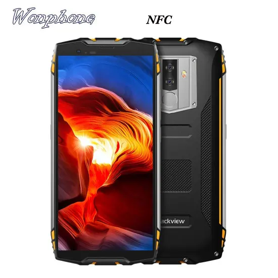 

NFC Waterproof Smartphone BV6800 Pro Android 8.0 Mobile Phone 5.7" MT6750T Octa Core 4GB+64GB Wireless Charger