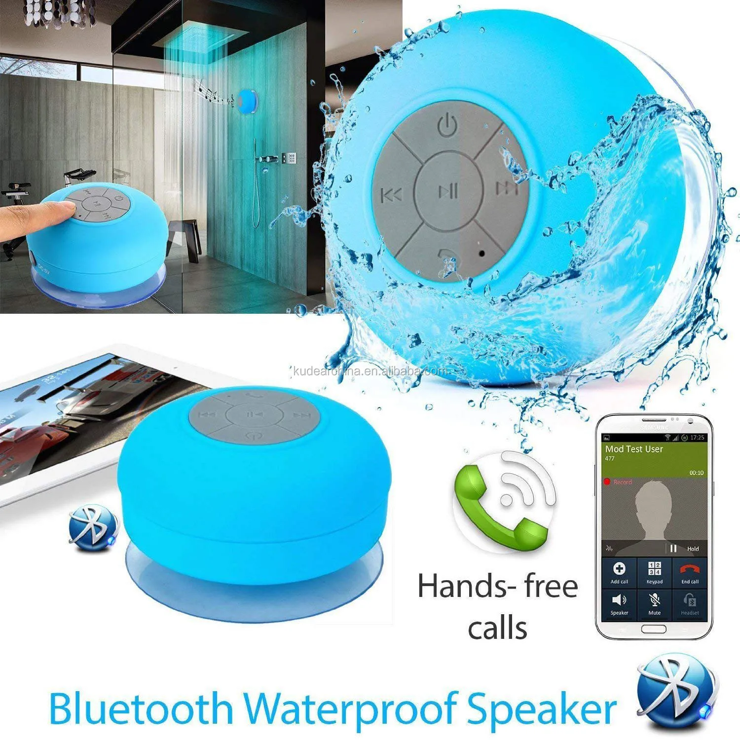 2020 Best Selling BTS06 Waterproof Wireless Mini Shower Bluetooth Speaker - ANKUX.COM
