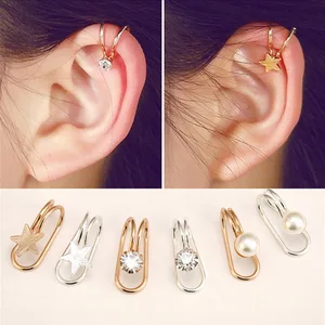 Artilady Fashion Multi-style Trend Women's U-shaped Ear Cuff Clip Earring For Women Heart Butterfly  Feminine Earrings Jewelry