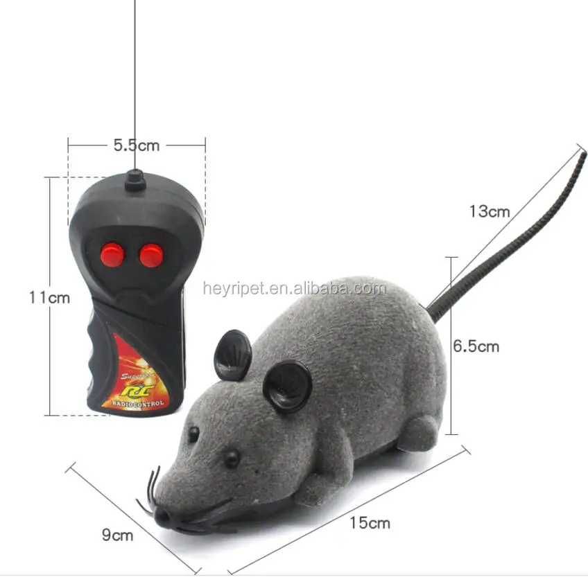 Best selling toys 2017 electric fur plush mouse cat mouse toy interactive remote control electric cat toys