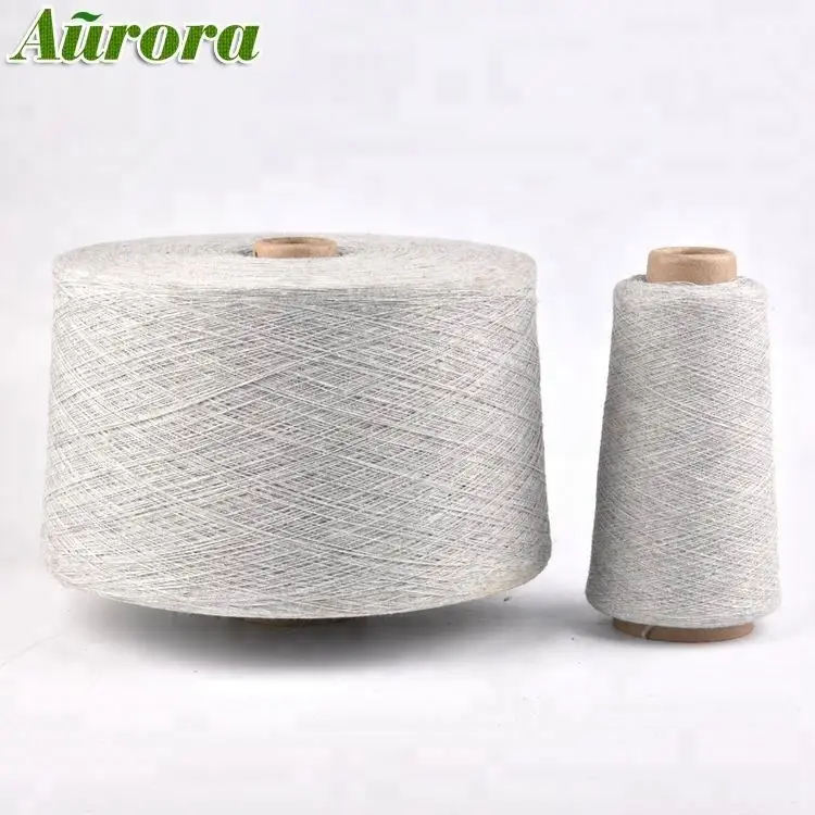 
Raw white regenerated ne 16/1 cotton sock yarn reinforcing yarn for socks 