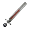 Top loaded level meter flange connection stainless steel floating ball magnetic flips plate level gauge indicator