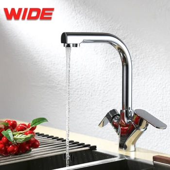 New Dual Handle Net Drinking Water Tap For Kitchen 3 Way Kitchen