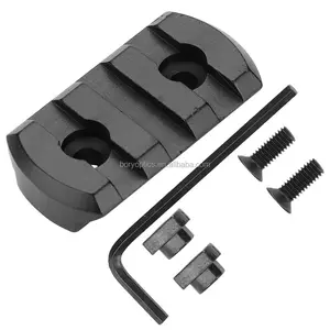 AR15 rail Aluminum - Black M-Lok 3 Slot Picatinny/Weaver Rail Handguard Section Mlok handguards rail