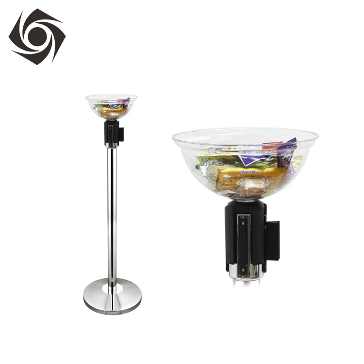 Acrylic Display Bowl for Rope//Tape Barrier System Queue Stand