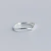 Hot Wholesales Etsy minimalist jewelry Triangle Sterling Silver Ring/adjustable solid silver rings 925