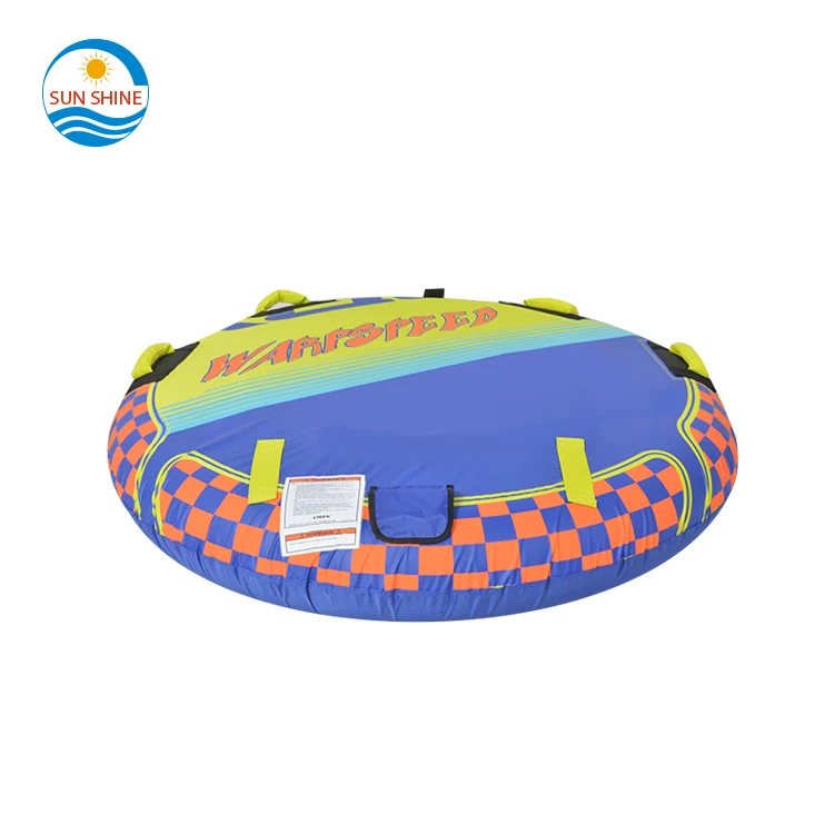 

Factory Wholesale Stylish 1-2 Riders Inflatable Towable Tube 2 Person 56" Water Tubes For Water Sport