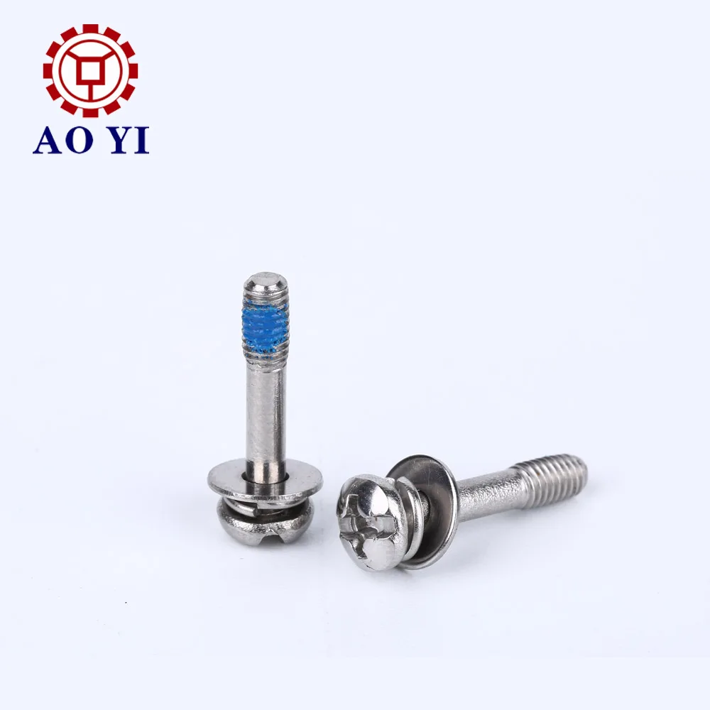 
High hardness round head cap special half thread galvanized screw 