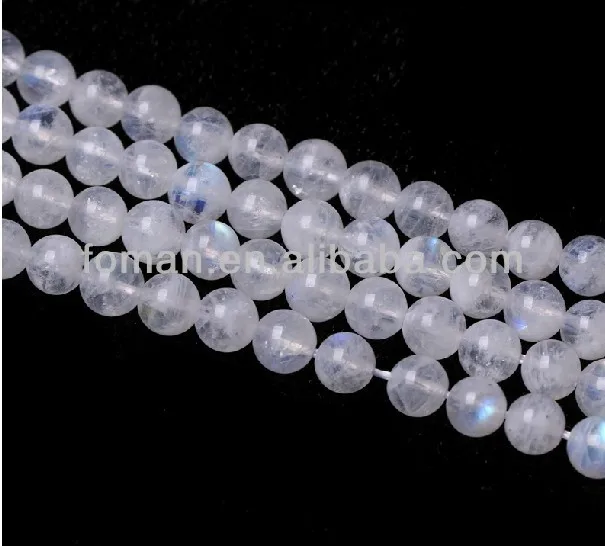 

6mm round natural loose rainbow moonstone loose gemstone beads