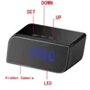 Digital Motion Detector Video Remote Control Wireless Wifi Night Vision Alarm Clock Hidden Spy Camera with SD Card