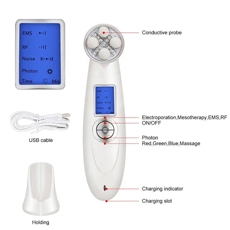 

original factory korean beauty products LED photon anti acne light therapy massage RF skin lifting