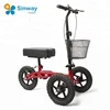 12 inch Outdoor Red One Leg All Terrain Knee Scooter for Broken Leg Steerable Adjustable Knee Walker safety equipment