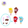 4 small mixed beauty girl doll self assemble toys for surprise egg toys